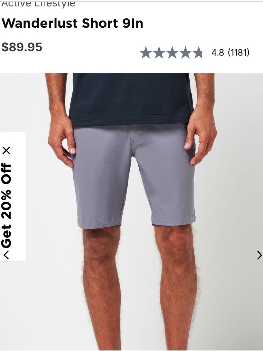Travis Matthew Grey Flat Pocket Shorts